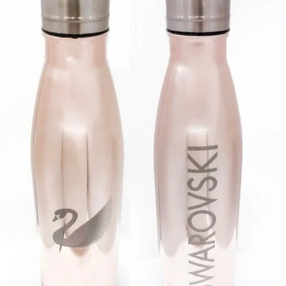 BUNDLE: Swarovski Pink Bag Charm & Pale Pink Water Bottle - Picture 3 of 4